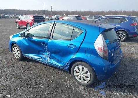 2013 Toyota Prius C Two z USA, uszkodzony, nr VIN JTDKDTB34D1041401